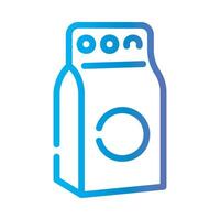 washing powder Line Gradient Icon White Background vector