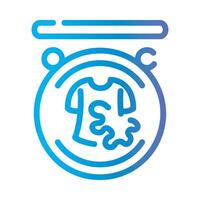 sign Line Gradient Icon White Background vector