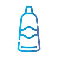 chlorine Line Gradient Icon White Background vector