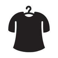 clothes Glyph Icon White Background vector