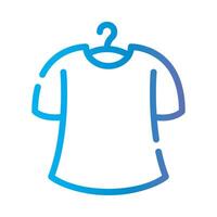 clothes Line Gradient Icon White Background vector