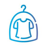 laundry bag Line Gradient Icon White Background vector