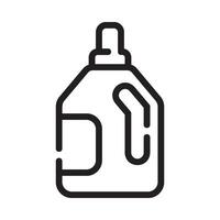 detergent Line Icon White Background vector