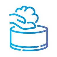 hand wash Line Gradient Icon White Background vector