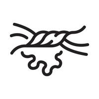pressing Line Icon White Background vector
