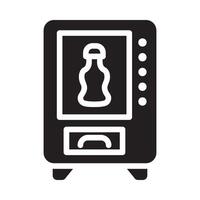 vending machine Glyph Icon White Background vector