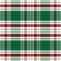 Christmas background with a festive themed plaid design vector