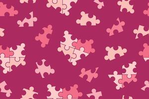 Seamless pattern of puzzles.Puzzle seamless background. Colored tiles on a white background. illustration vector
