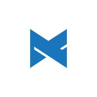 abstract letters mnc simple geometric logo vector