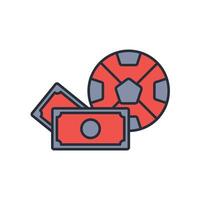 Bet icon. .Editable stroke.linear style sign for use web design,logo.Symbol illustration. vector