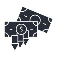 insolvency icon. .Editable stroke.linear style sign for use web design,logo.Symbol illustration. vector
