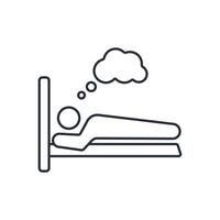 Relax icon. .Editable stroke.linear style sign for use web design,logo.Symbol illustration. vector