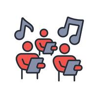 gospel icon. .Editable stroke.linear style sign for use web design,logo.Symbol illustration. vector