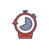 Stopwatch icon. .Editable stroke.linear style sign for use web design,logo.Symbol illustration. vector