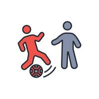 player icon. .Editable stroke.linear style sign for use web design,logo.Symbol illustration. vector