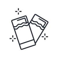 chewing gum icon. .Editable stroke.linear style sign for use web design,logo.Symbol illustration. vector