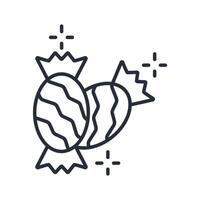 taffy icon. .Editable stroke.linear style sign for use web design,logo.Symbol illustration. vector