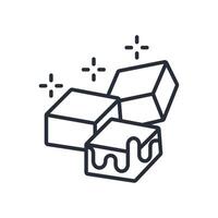 Caramel icon. .Editable stroke.linear style sign for use web design,logo.Symbol illustration. vector
