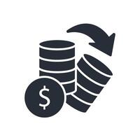 depreciation icon. .Editable stroke.linear style sign for use web design,logo.Symbol illustration. vector