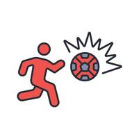 goal icon. .Editable stroke.linear style sign for use web design,logo.Symbol illustration. vector