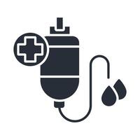 Transfusion icon. .Editable stroke.linear style sign for use web design,logo.Symbol illustration. vector