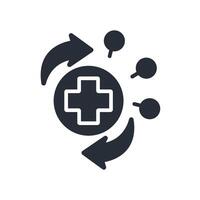 recovery icon. .Editable stroke.linear style sign for use web design,logo.Symbol illustration. vector