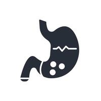 stomach icon. .Editable stroke.linear style sign for use web design,logo.Symbol illustration. vector
