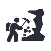alpinist icon. .Editable stroke.linear style sign for use web design,logo.Symbol illustration. vector