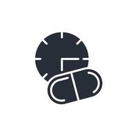 dose icon. .Editable stroke.linear style sign for use web design,logo.Symbol illustration. vector