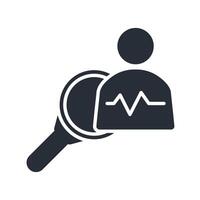 diagnosis icon. .Editable stroke.linear style sign for use web design,logo.Symbol illustration. vector