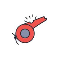 whistle icon. .Editable stroke.linear style sign for use web design,logo.Symbol illustration. vector