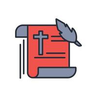scripture icon. .Editable stroke.linear style sign for use web design,logo.Symbol illustration. vector