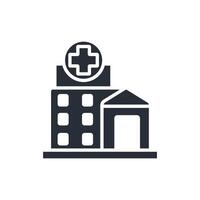 clinic icon. .Editable stroke.linear style sign for use web design,logo.Symbol illustration. vector