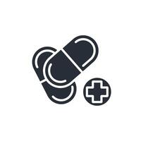 drug icon. .Editable stroke.linear style sign for use web design,logo.Symbol illustration. vector