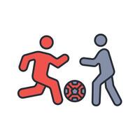 Soccer icon. .Editable stroke.linear style sign for use web design,logo.Symbol illustration. vector