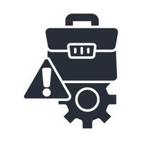 business failure icon. .Editable stroke.linear style sign for use web design,logo.Symbol illustration. vector
