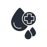 Blood icon. .Editable stroke.linear style sign for use web design,logo.Symbol illustration. vector