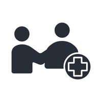 patient icon. .Editable stroke.linear style sign for use web design,logo.Symbol illustration. vector