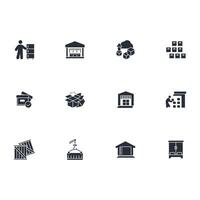 storage icon set..Editable stroke.linear style sign for use web design,logo.Symbol illustration. vector