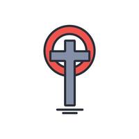 cross icon. .Editable stroke.linear style sign for use web design,logo.Symbol illustration. vector