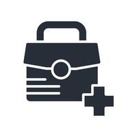 Medical kit icon. .Editable stroke.linear style sign for use web design,logo.Symbol illustration. vector