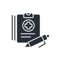 Prescription icon. .Editable stroke.linear style sign for use web design,logo.Symbol illustration. vector