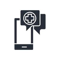 medical apps icon. .Editable stroke.linear style sign for use web design,logo.Symbol illustration. vector