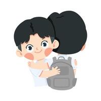man friends hugging each other vector