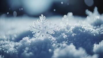 Snow. Realistic snow overlay background. Snowfall, snowflakes in different shapes and forms photo