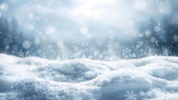 Snow. Realistic snow overlay background. Snowfall, snowflakes in different shapes and forms photo