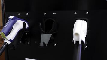 Electric Vehicle Charging Station with multiple connectors for better usability and convenience. Media photo