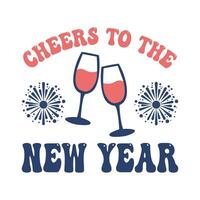 Joyful 2025 Happy New Year Typography Design vector