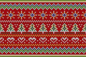 Ugly Sweater Merry Christmas Happy New Year Seamless Pattern Frame vector