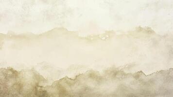 Abstract horizontal watercolor background template with hand drawn texture. Brush stroked painting beige pastel color vector
